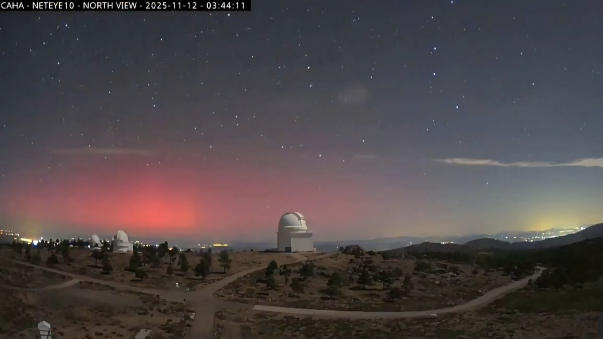 Aurora boreal en Alicante