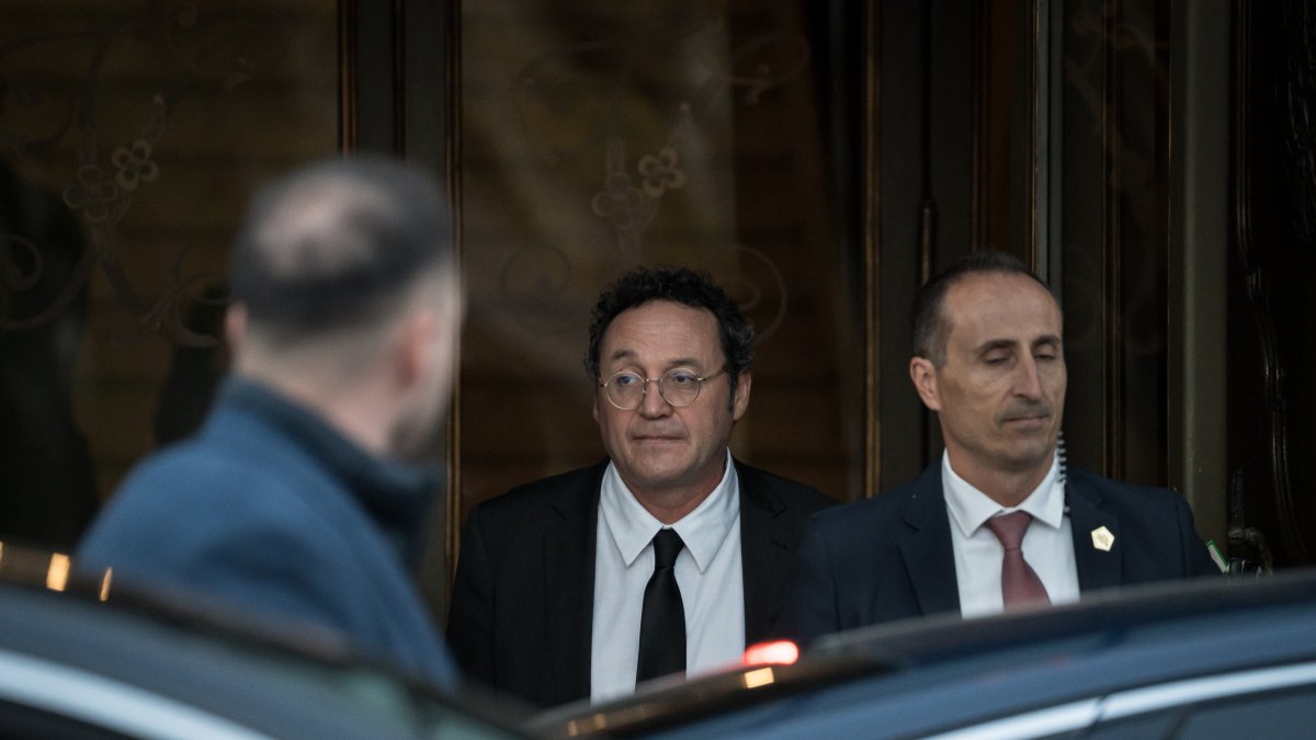 El fiscal general del Estado, Álvaro García Ortiz, a su salida del Tribunal Supremo.