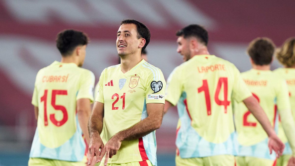 Mikel Oyarzabal (28) fue bigoleador ante Georgia.