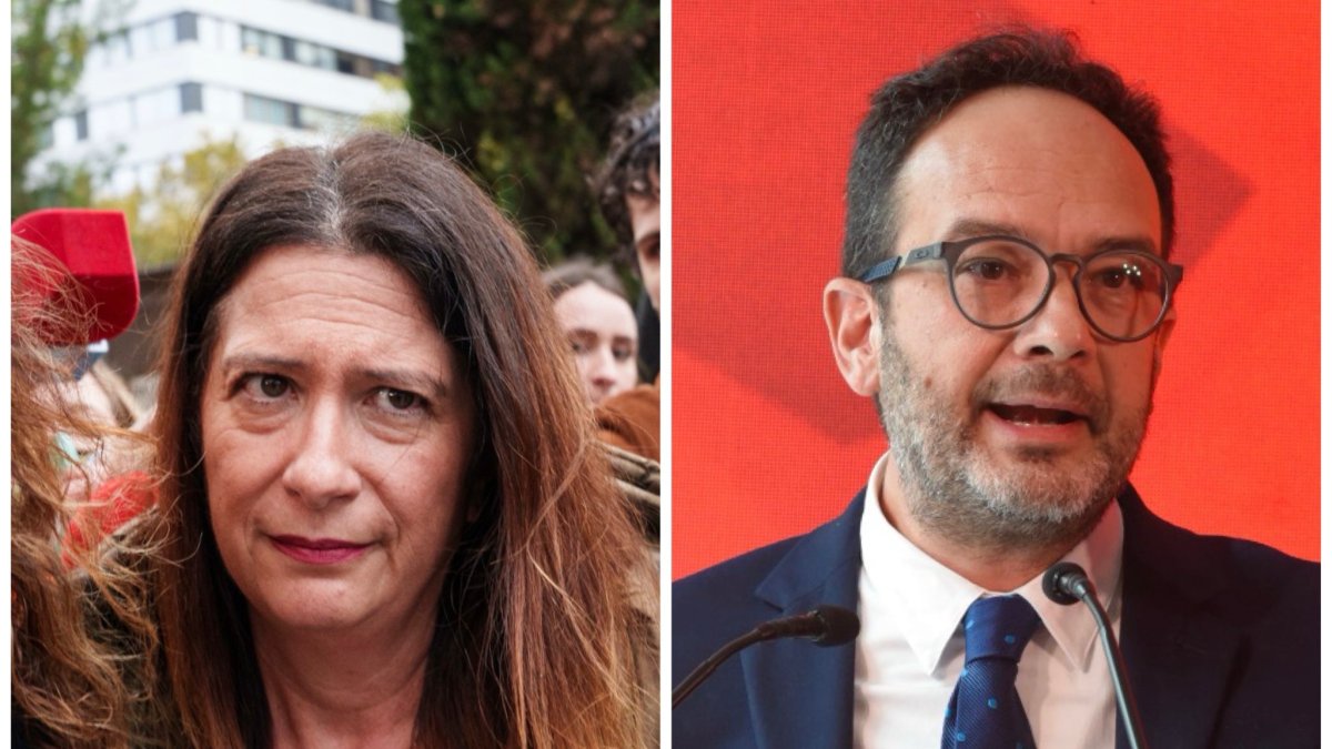 La fontanera del PSOE, Leire Díez, y el secretario de Estado de Telecomunicaciones, Antonio Hernando