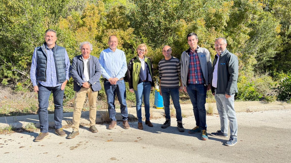Visita del ayuntamiento de Xàbia a las zonas de trabajo