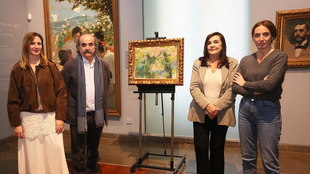 Presentación del óleo de Sorolla en el Museo de Bellas Artes de Alicante.