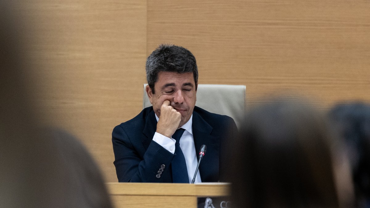 El presidente en funciones de la Generalitat valenciana, Carlos Mazón