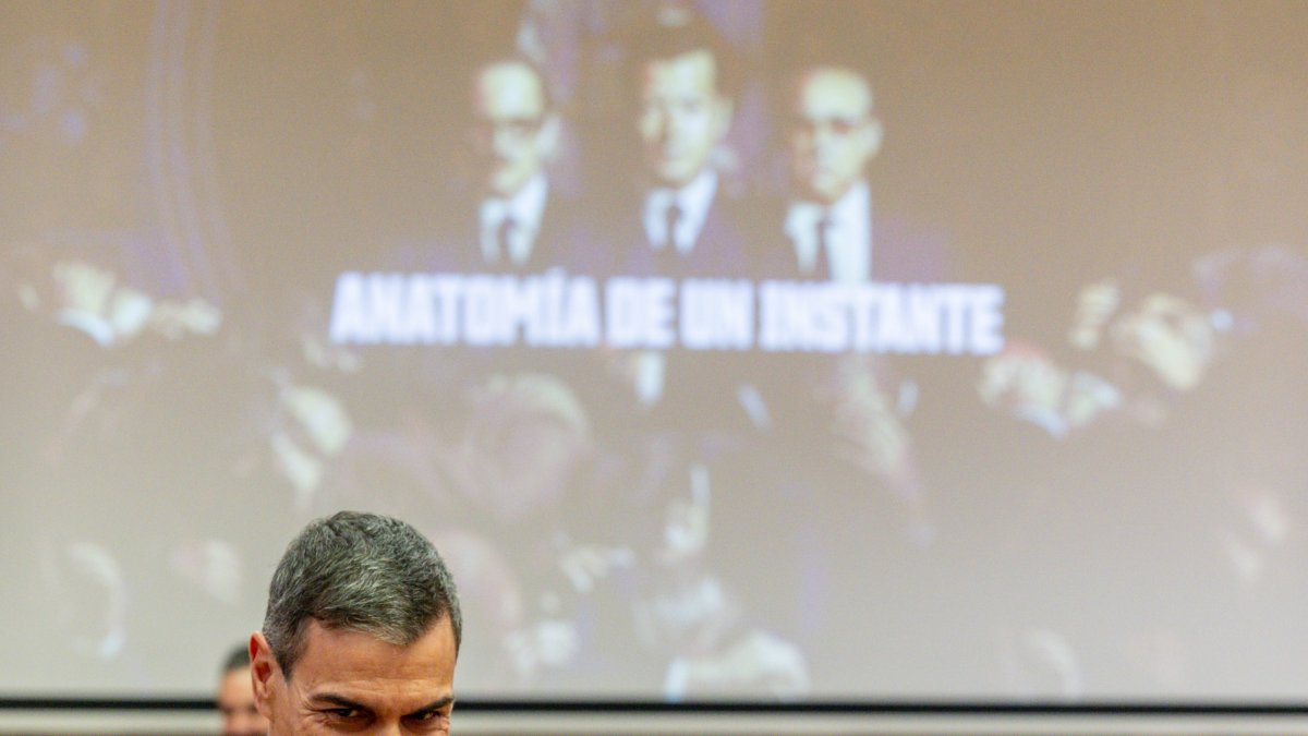 Pedro Sánchez asiste a la presentacion serie ficción Anatomía de un instante', en el Congreso de los Diputados, a 20 de noviembre de 2025
