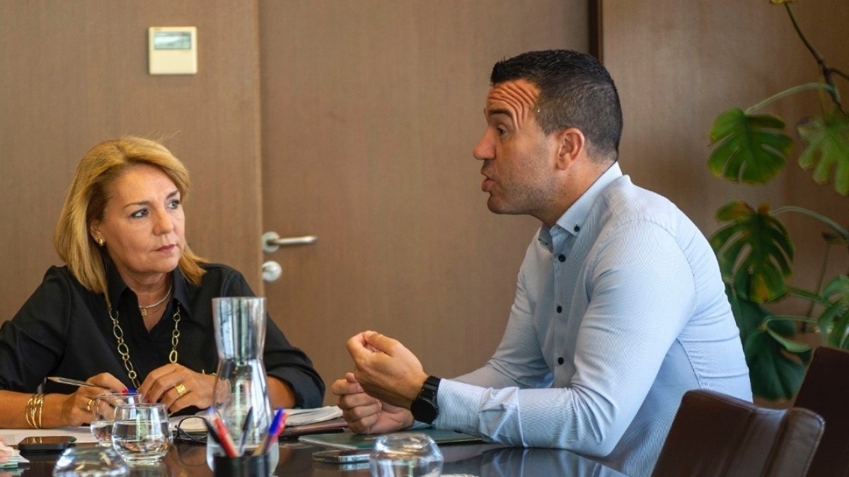 La vicepresidenta de la Generalitat Valenciana, Susana Camarero, y el presidente de la Diputación de Valencia, Vicente Mompó