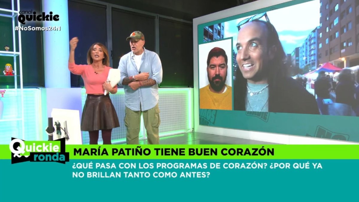 María Patiño y Kiko Matamoros en 'No somos nadie'