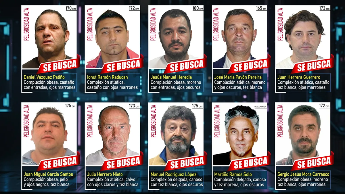 Los diez más buscados.