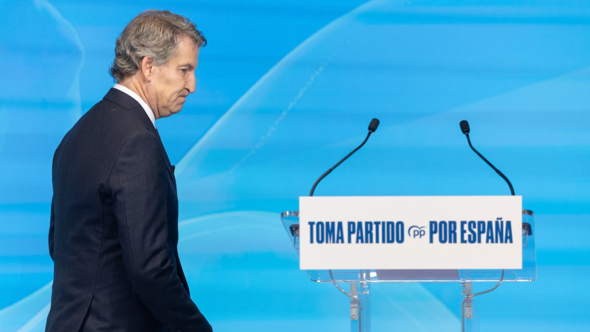 El presidente del Partido Popular, Alberto Núñez Feijóo.