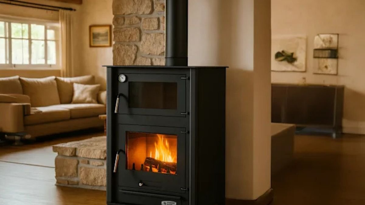 Estufa de leña Etna 13 kW con horno