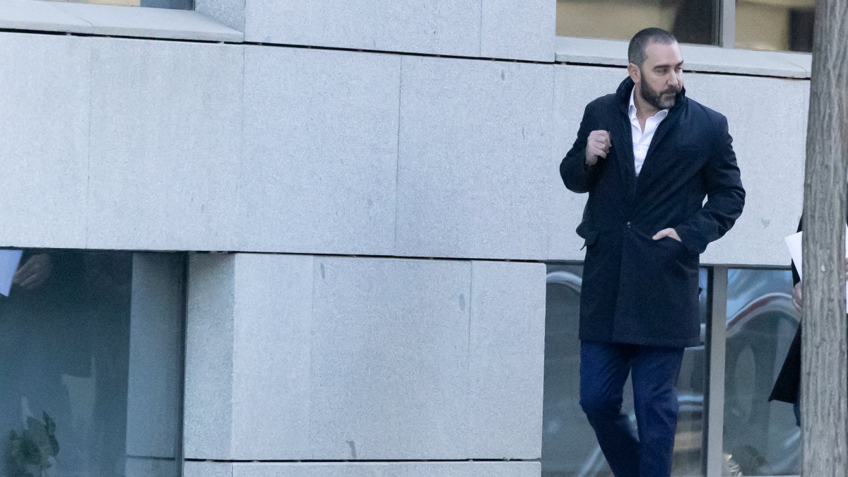 El empresario Víctor de Aldama a su llegada al interrogatorio del juez instructor del caso Koldo