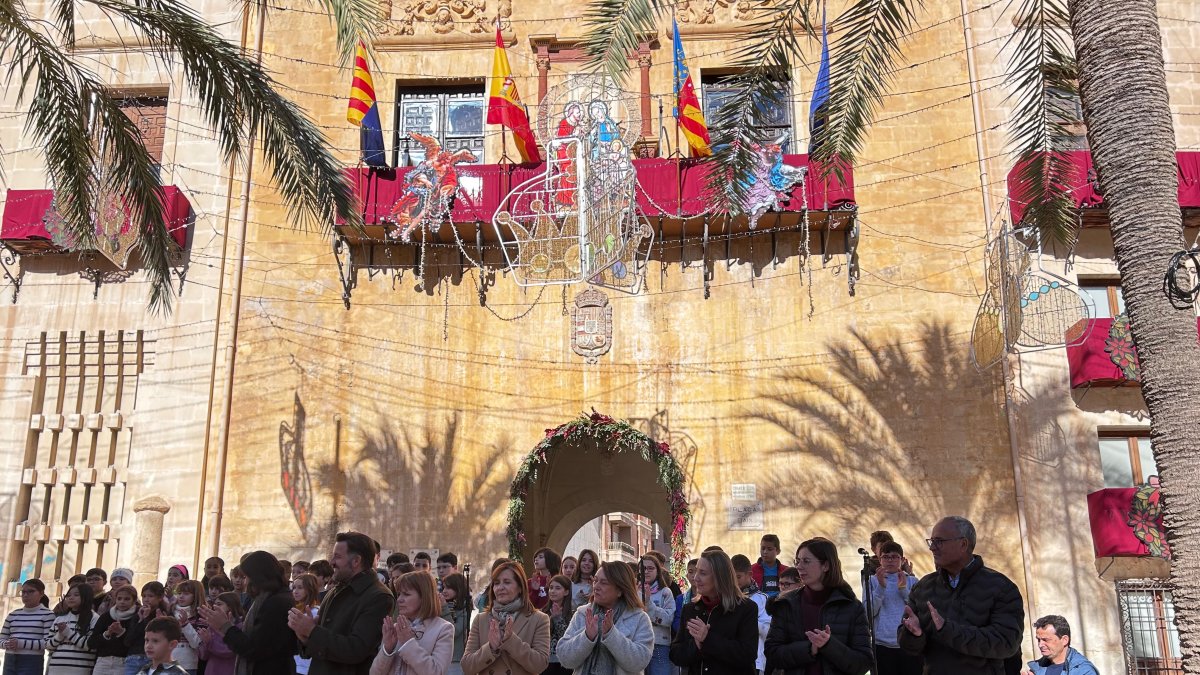 Momento de la celebración Día Internacional de la Ciudad Educadora en Elche.
