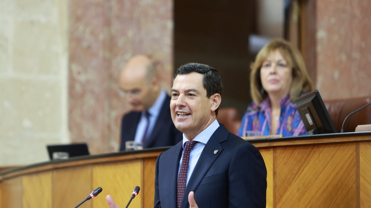 El presidente de la Junta de Andalucía, Juanma Moreno.