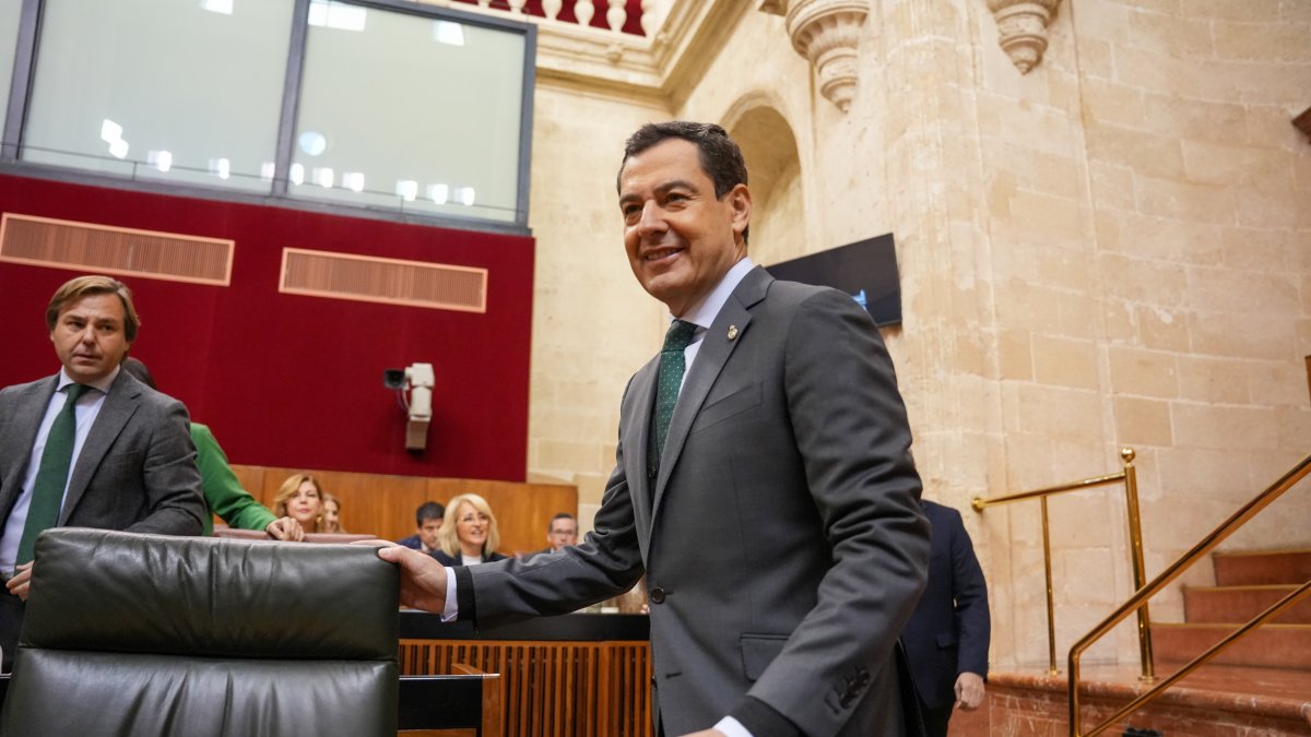 El presidente de la Junta de Andalucía, Juanma Moreno.