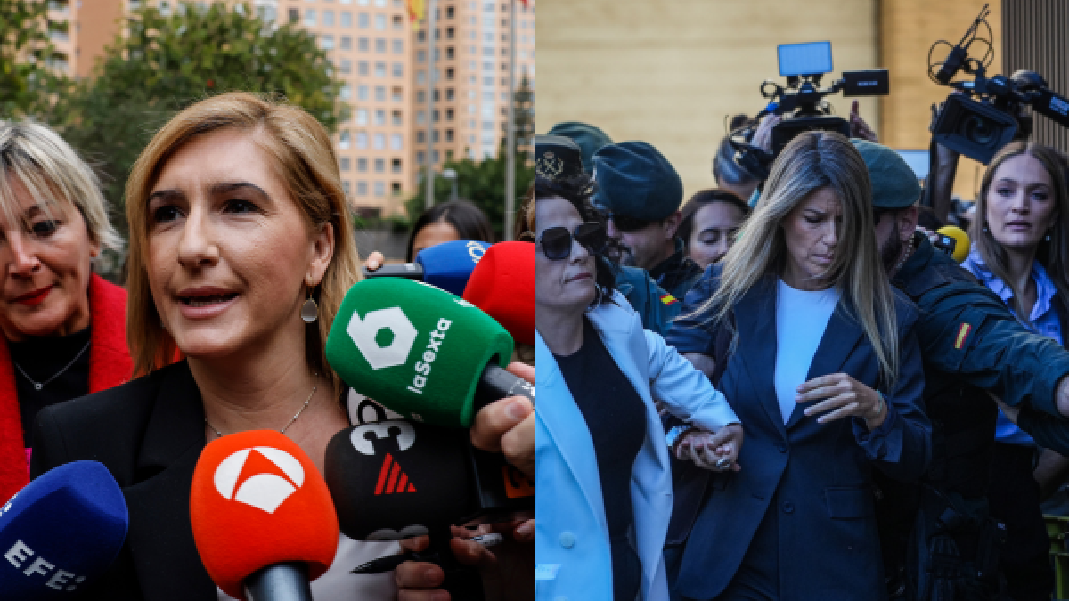 A la izquierda, Salomé Pradas, a la derecha, Maribel Vilaplana