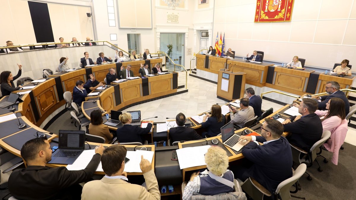 Pleno de noviembre de la Diputación de Alicante.