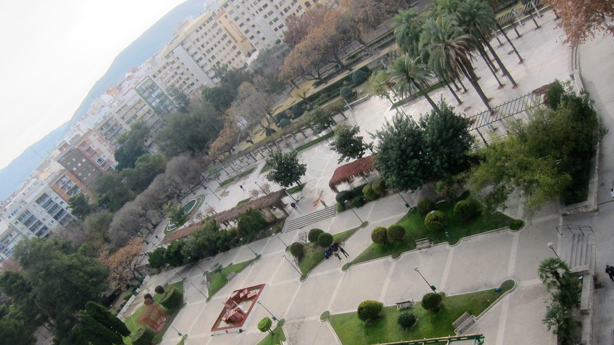 Parque de la Concordia en Jaén.
