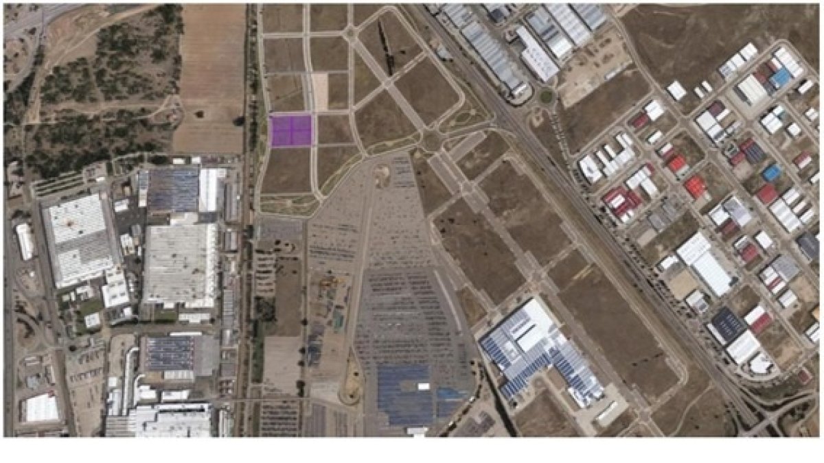 Mapa de las cuatro parcelas destinadas a viviendas de protección en el Plan Parcial Jalón 01/12/2025