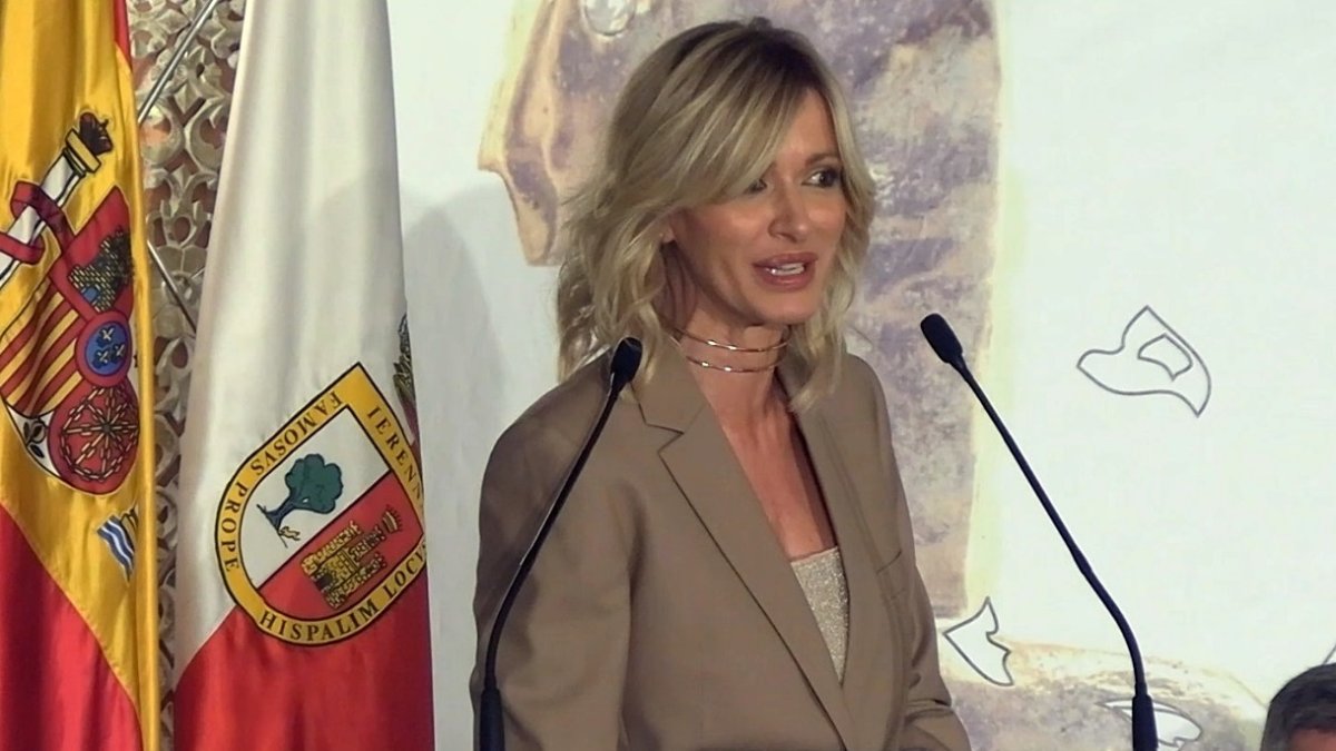 Susanna Griso durante un acto público.