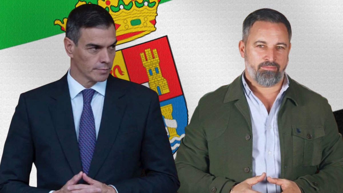 El presidente del Gobierno Pedro Sánchez y el presidente de Vox Santiago Abascal
