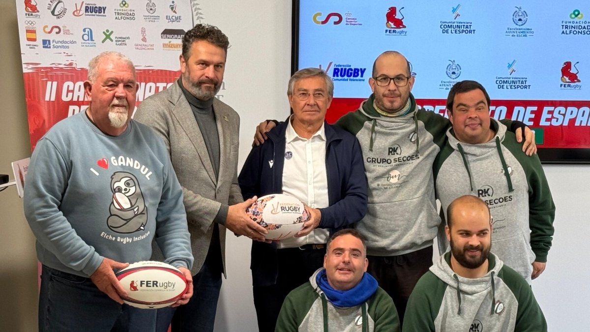 Presentación en Elche del segundo Campeonato de España de Rugby Inclusivo.