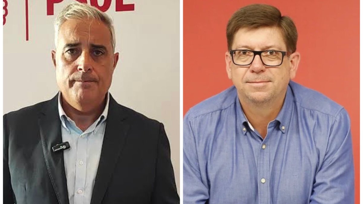 Antonio Navarro, concejal del PSOE en Torremolinos y diputado provincial en Málaga, y Paco Salazar