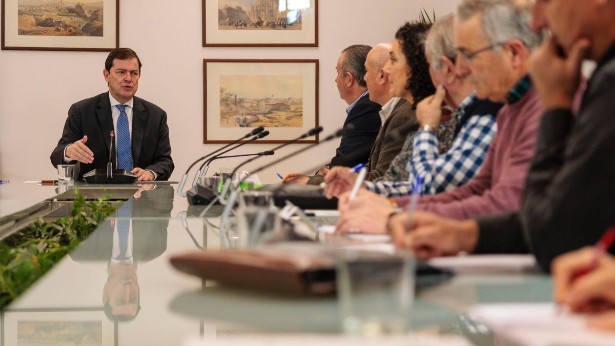 El presidente de la Junta de Castilla y León, Alfonso Fernández Mañueco