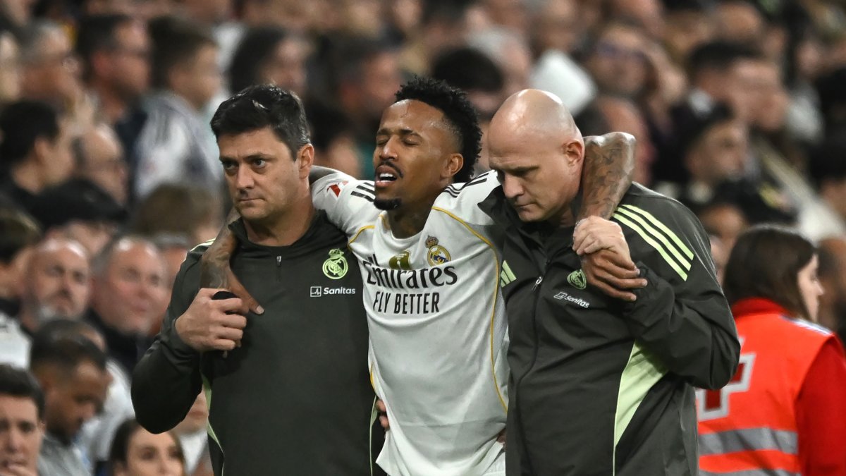 Militao salió en el primer tiempo