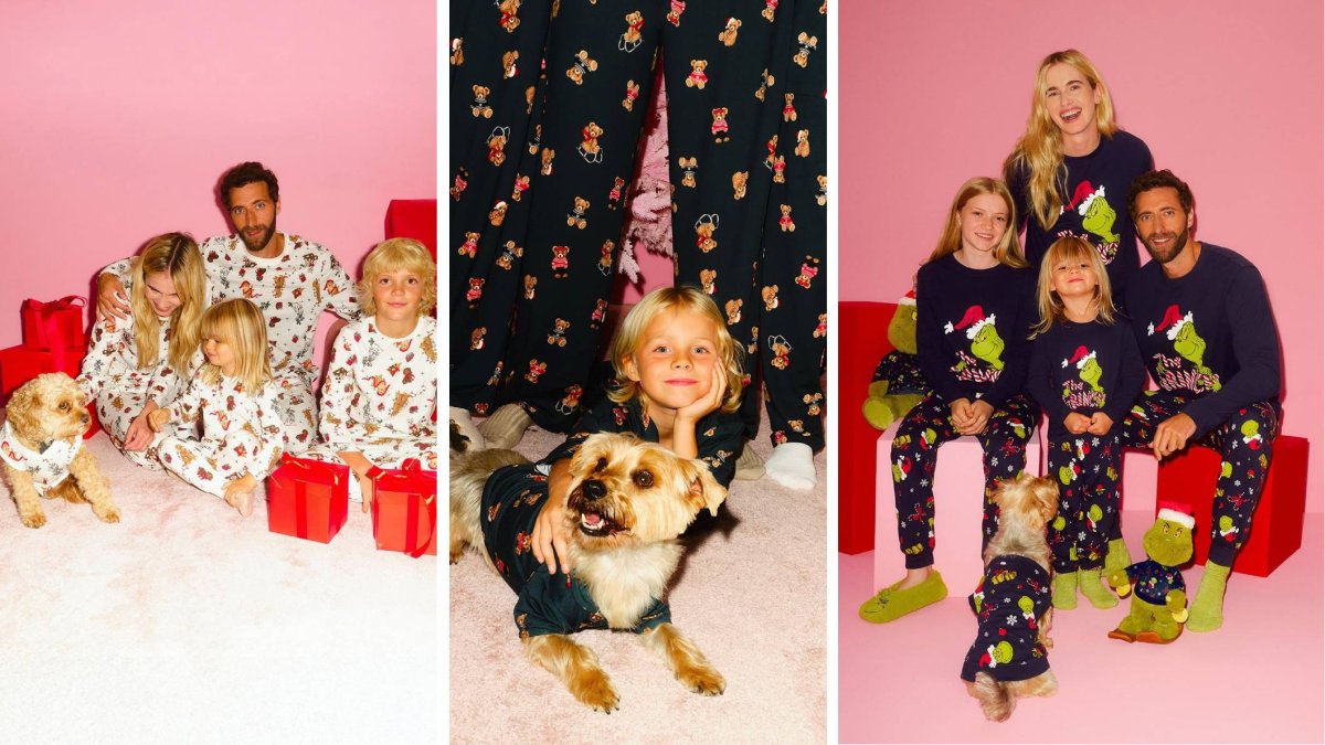 Primark incorpora pijamas navideños coordinados para toda la familia, mascotas incluidas, reflejando cómo el matching familiar se extiende también al universo pet-friendly.