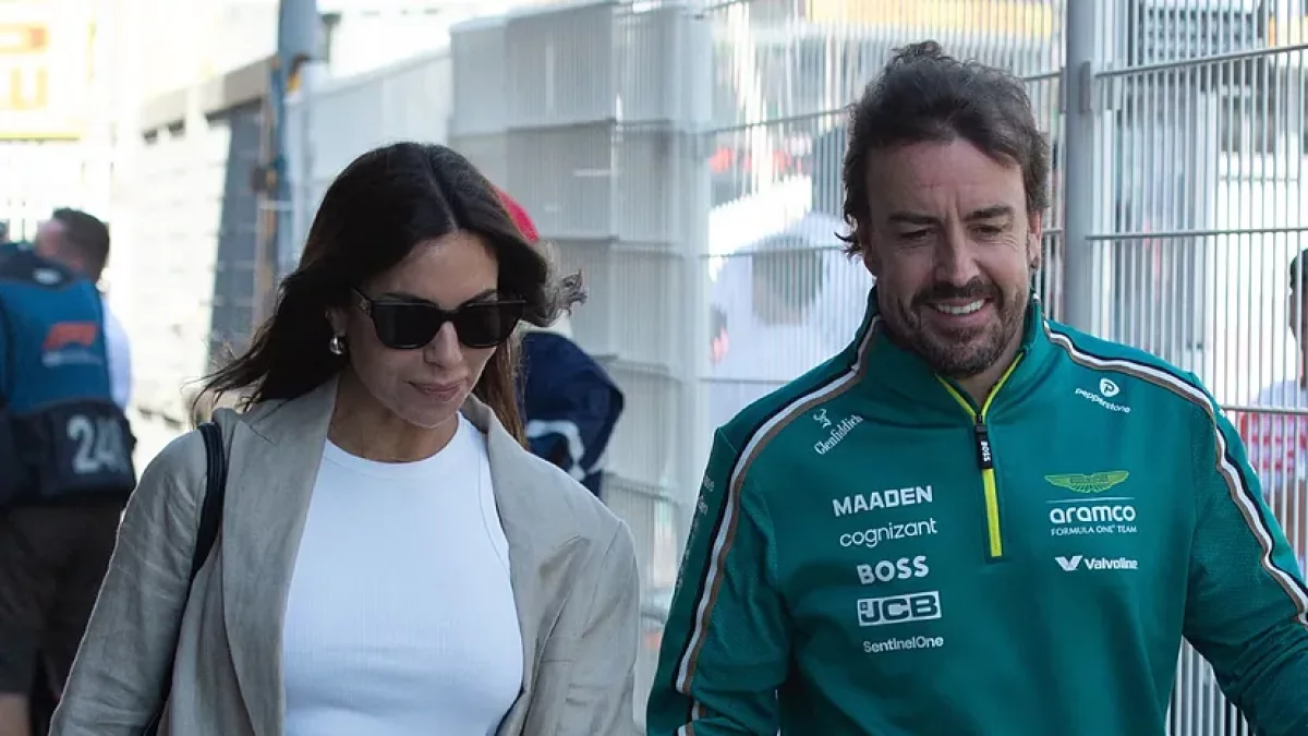 Melissa Jiménez y Fernando Alonso.
