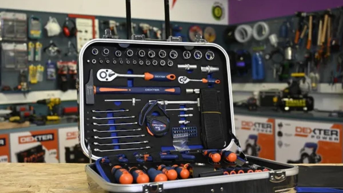 Maletín de herramientas DEXTER – 141 piezas con ruedas