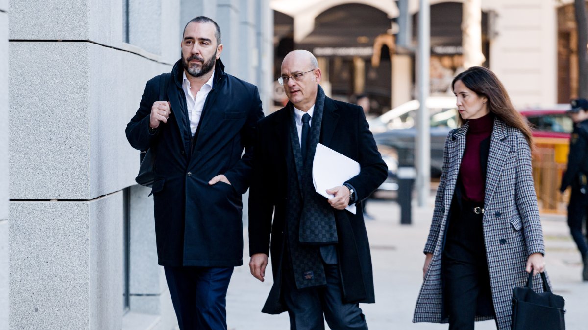El empresario Víctor de Aldama a su llegada al interrogatorio del juez instructor del 'caso Koldo'
