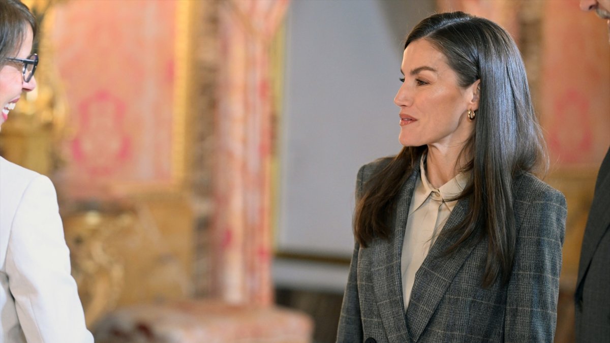 La Reina Letizia durante la reunión del Patronato de la Fundación Princesa de Girona,