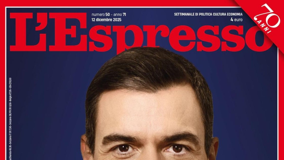 Pedro Sánchez en la revista izquierdista italiana L’Espresso
