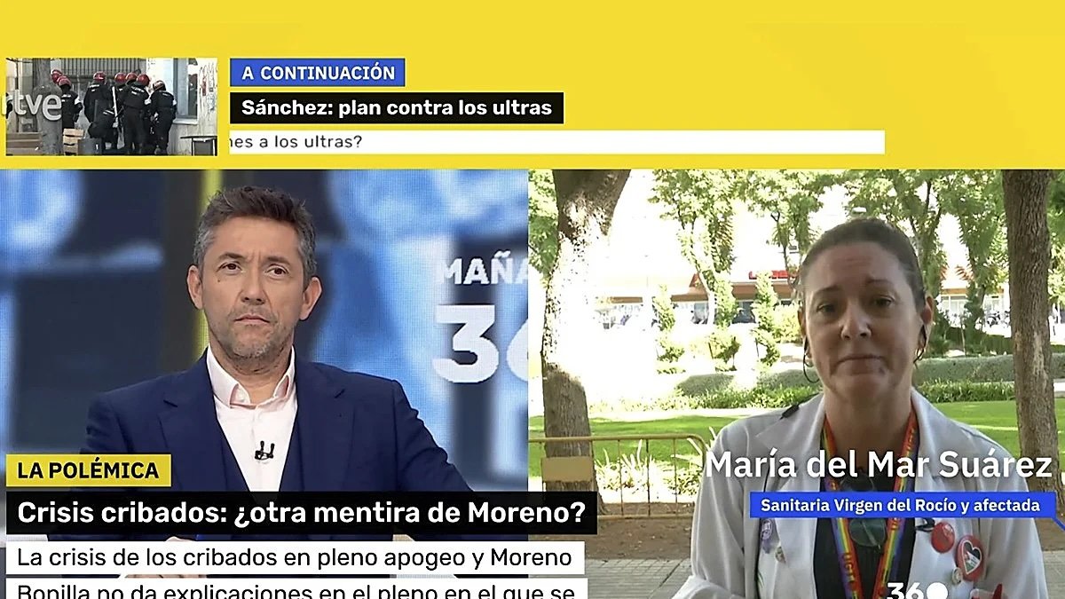 Javier Ruiz y la 'sanitaria' María del Mar Suárez