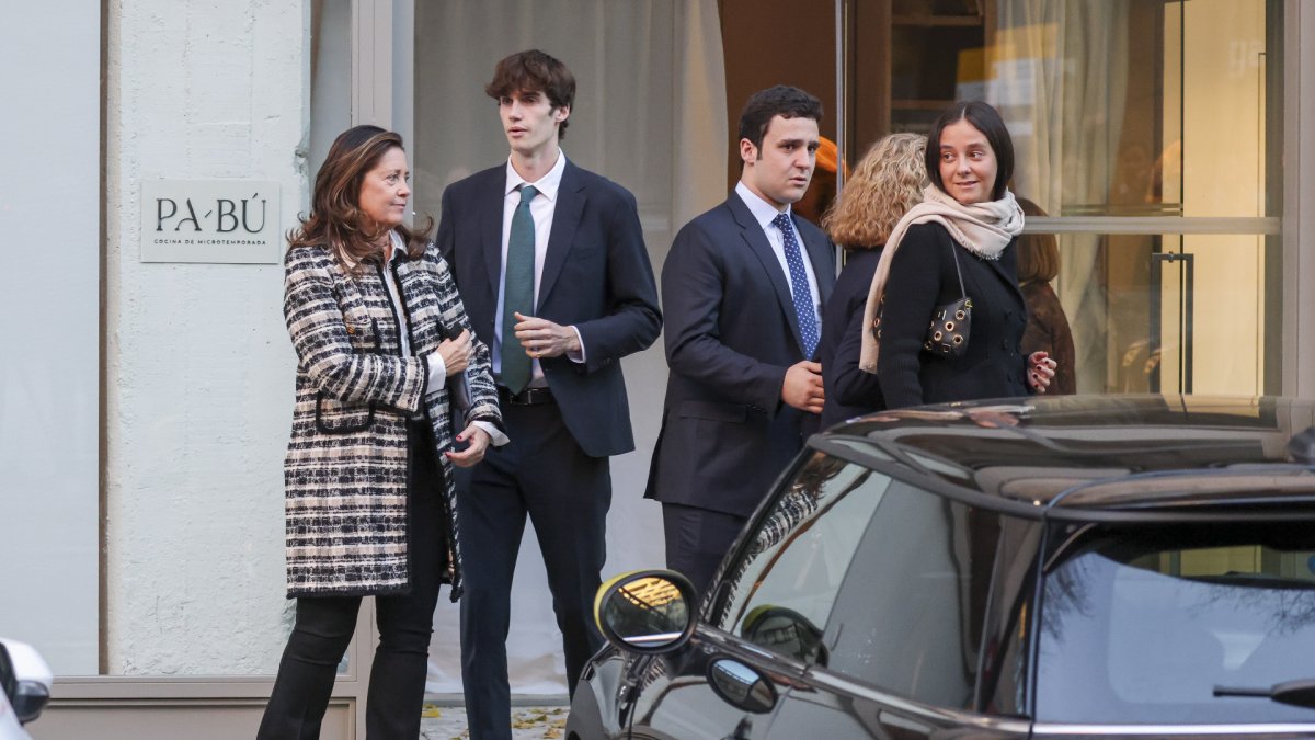 Pablo Urdangarin, Alexia de Grecia, Felipe Juan Froilán y Victoria Federica, en Madrid.