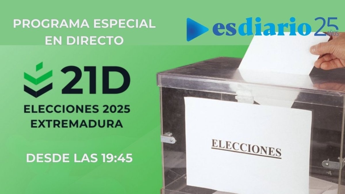 Desde las 19:45, programa especial sobre las elecciones extremeñas