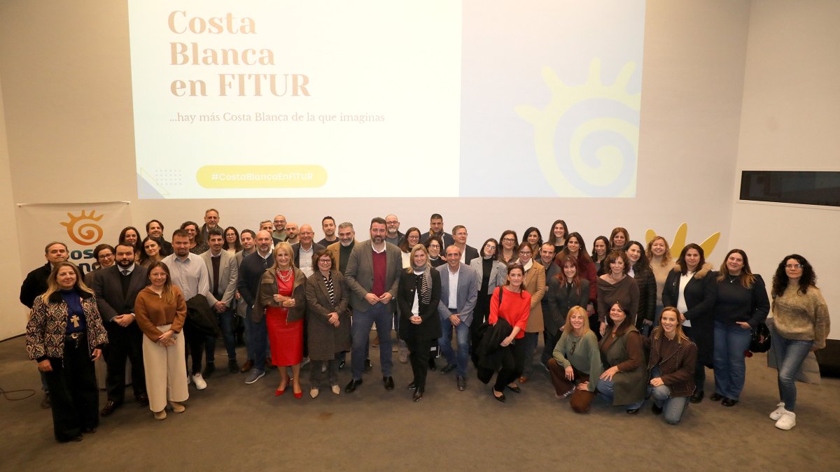 Presentación de la participación de la Costa Blanca en Fitur 2026.