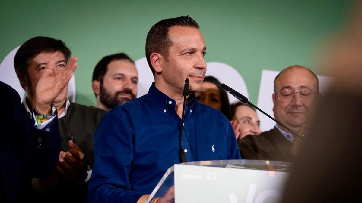 El candidato de Vox, Fernandez Calle
