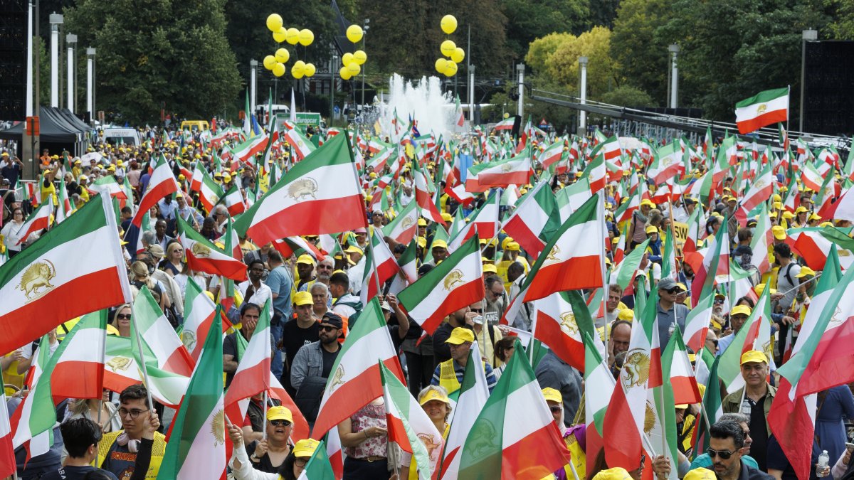 Rally for a Free Iran organized by Iranian associations in Europe, in collaboration with the Iranian alternative movement NCRI 06/9/2025