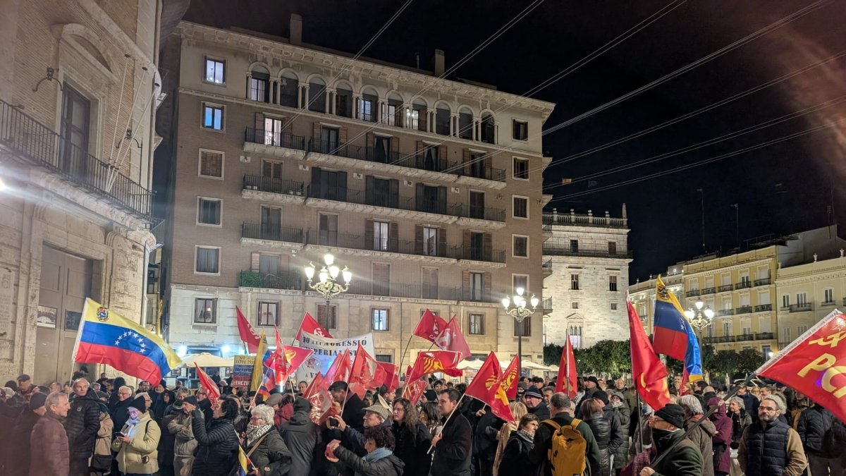 Imagen de la concentración de la Plataforma Bolivariana