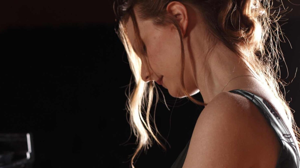 La pianista Varvara, durante un concierto.