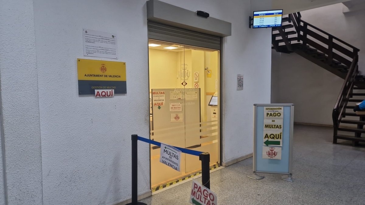 El pasaje de las multas de Valencia