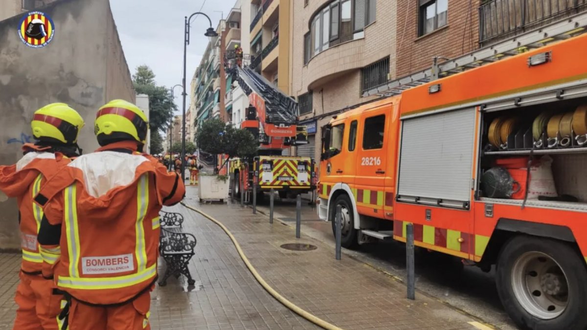 Bomberos del consorcio de Valencia en Quart de Poblet en una imagen de archivo