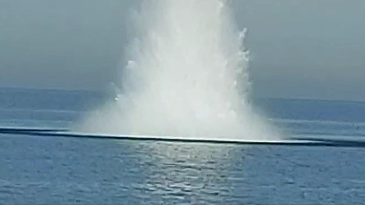 Detonación proyectil de la Guerra Civil en Denia.