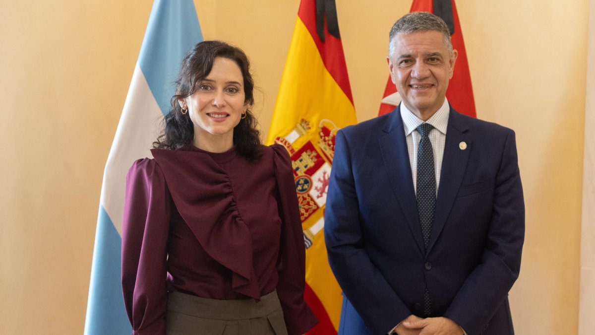 La presidenta de la Comunidad de Madrid, Isabel Díaz Ayuso, recibe al jefe de Gobierno de la Ciudad Autónoma de Buenos Aires (Argentina), Jorge Macri  Eduardo Parra / Europa Press
20/1/2026