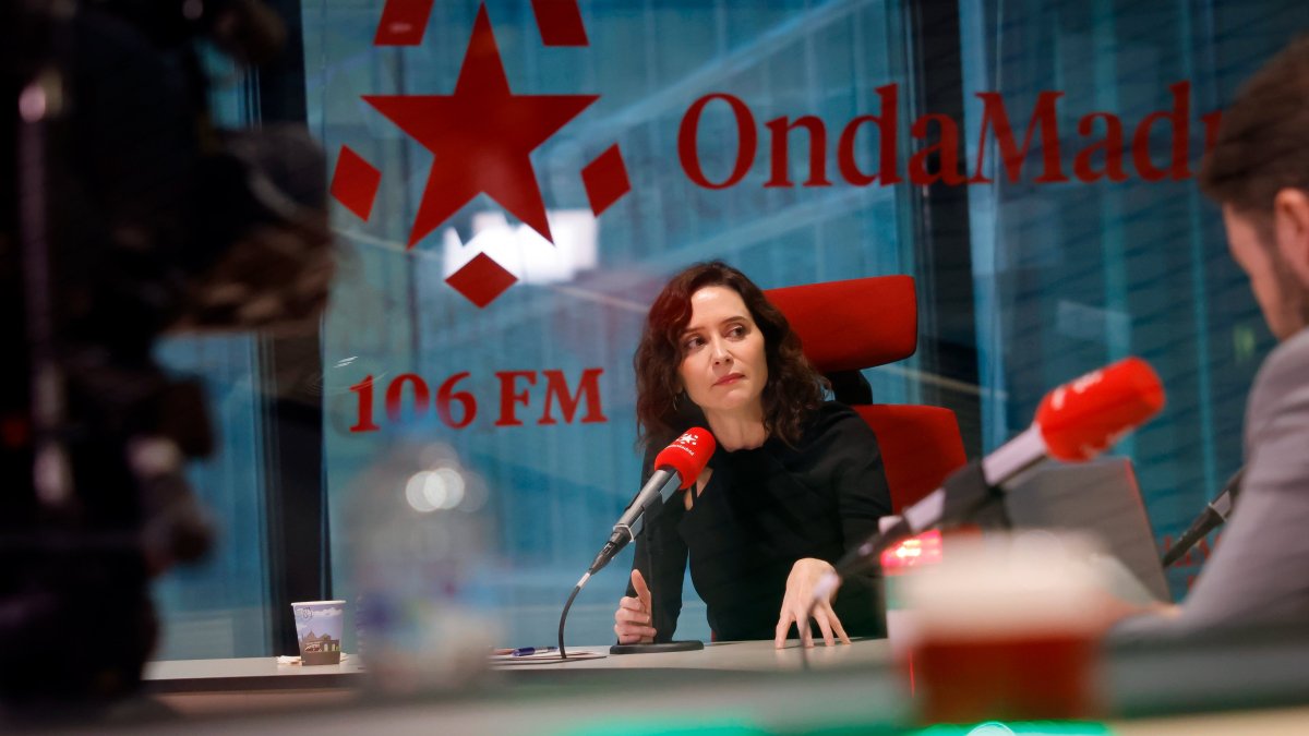 Isabel Díaz Ayuso en una entrevista en Onda Madrid