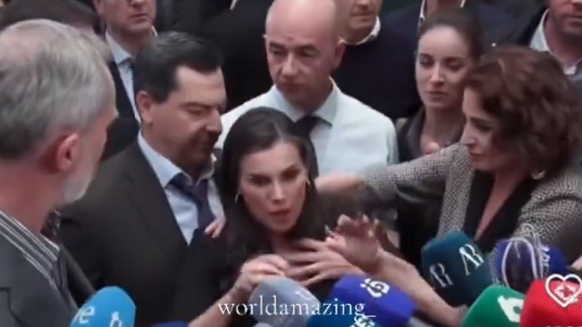 Imagen del vídeo creado con IA publicado en las redes sociales.