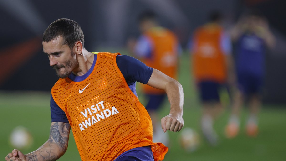 Griezmann sufre una lesión en el entrenamiento de hoy