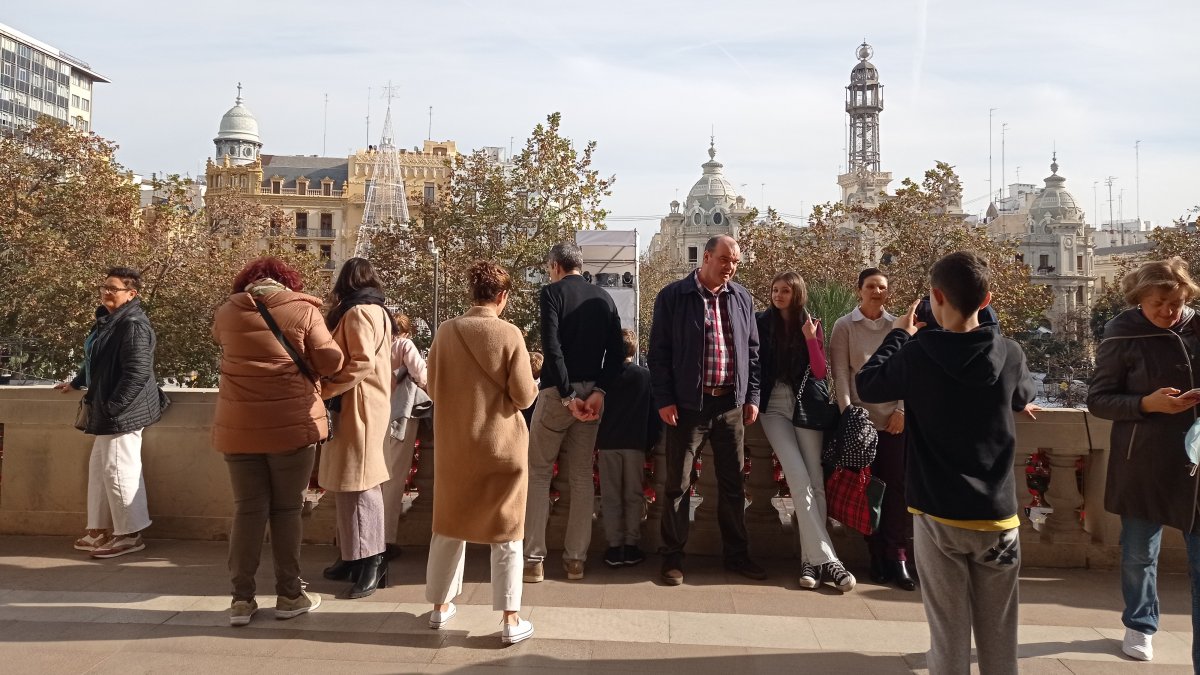Balcón del Ayuntamiento de Valencia