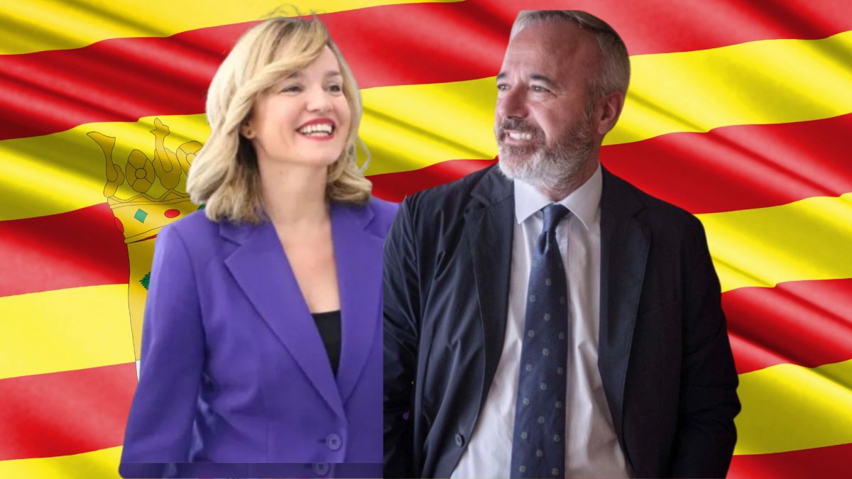 Candidatos de Aragón, Pilar Alegría y Jorge Azcón